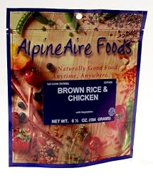 AlpineAire Foods Freeze-Dried Brown Rice with Chicken and Vegetables