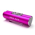 Ricco Heart Shaped Aluminum iPhone 4 3G 3GS iPod Nano Touch Speaker and Docking Station System USB Flash Drive and MicroSD Card Compatible Special St Valentine's Day Gift (VX-PINK)