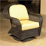 North Cape International NC457SG and CUSH400C Port Royal Swivel Glider Club Chair with Optional Cushion