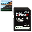 SanDisk 4GB Secure Digital High Capacity (SDHC) Card (4 GB SD HC Karte Extreme III) + ELEKTROWA-SOFTWARE