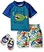 Wippette Baby Boys' Angry Fish Rash Guard Set