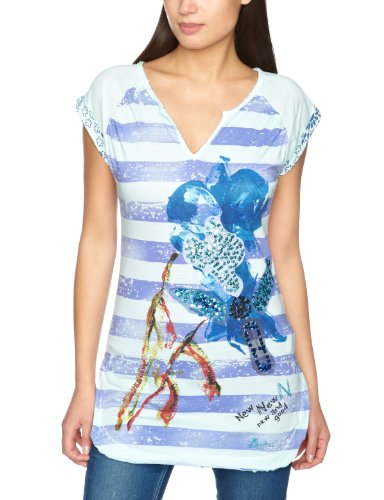 Desigual Damen Top 21T2445, Gr.40 (L) (ES 42), Blau (Azul Agua) Preisvergleich