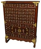 Asian Japanese Furniture - 47" Large 62 Drawer Zen Apothecary Medicine Herbal Chest
