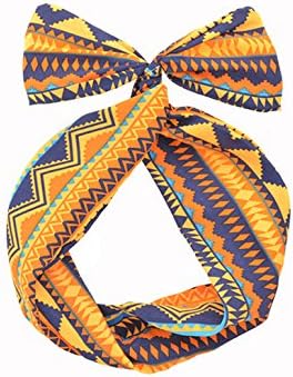 Xx Shop Elegant Twist Bow Wired Headbands Scarf Wrap Pack of 2