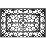 Fleur Di Lys 18" X 47" Recycled Rubber Doormat