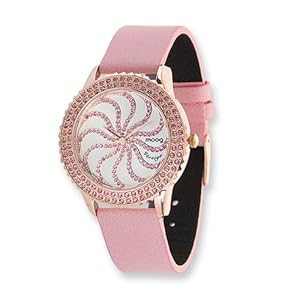 Fashionista Vertigo White Dial/pink Leather Watch by Moog Watches, Best Quality Free Gift Box Satisfaction Guaranteed