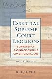 Essential Supreme Court Decisions: Summaries of Leading Cases in U.S. Constitutional Law