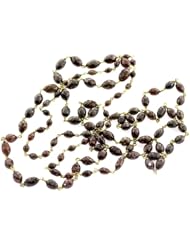 Diamond Pave Beads Double Strand Chain Necklace 18kt Gold Jewelry