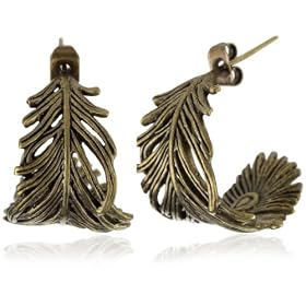 yellow gold huggie earrings Beyond Rings Animal Collection Fe