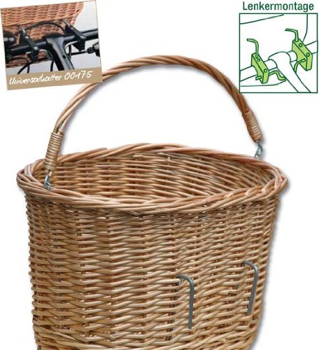 Fahrrad-Korb für Hunde für Fahrradlenker, kpl. mit Universalhalter