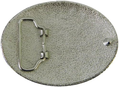 Superman Die Cast Chrome Finish Enameled Belt Buckle