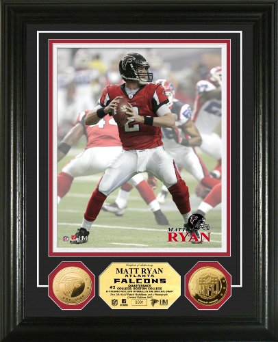 Highland Mint NFL Atlanta Falcons Matt Ryan 24KT Gold Coin Photomint
