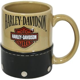 Harley Davidson Tan Saddle Bag 11 Ounce Coffee Mug