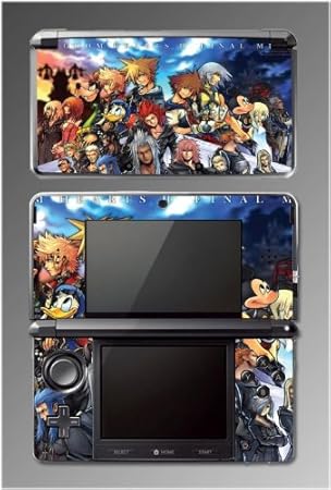 Kingdom Hearts Sora Goofy Mickey Mouse Minnie Donald Duck Game Vinyl Decal Cover Skin Protector Kit #3 for Nintendo 3DS