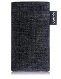 yomix Handytasche TASCHE Malin Maßanfertigung für Samsung i9100 Galaxy S2 aus Jeansstoff mit integrierter Display-Reinigungsfunktion durch Microfaserinnenfutter
