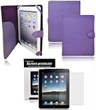 CrazyOnDigital Slim Fit Leather Case with Screen Protector for 