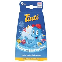 Heidelberger Naturfarben Tinti Badewasserfarbe 9er Pack (je 3x blau, gelb, rot)