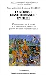 Revue Economica  / La réforme constitutionnelle en Italie