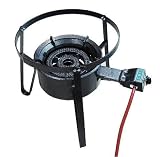 'Big Bertha' 13 Propane Burner Stove with Heavy-Duty 18 Stand - 30,000 BTU - Electric Start