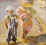 Art Poster Print - Beach Watch (S-Le) - Artist: Charles Warren Mundy - Poster Size: 24 X 24 inches