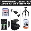 16GB All In Bundle For Canon PowerShot SX160 IS, SX160IS, SX130 IS SX130IS SX150 IS SX150IS Digital Camera Includes 16GB High Speed SD Memory card + Gripster + USB Reader + 4AA High Capacity Rechargeable NIMH Batteries + AC/DC Rapid Charger + Case + More