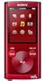 Sony NWZ-E453R Walkman MP3-/Video-Player 4 GB FM Radio (5.1 cm (2 Zoll) LC-Display, USB 2.0) rot