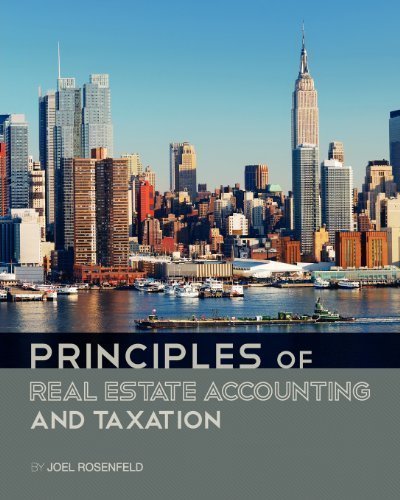 Principles of Real Estate Accounting and Taxation unknown Edition by Rosenfeld, Joel (2011)