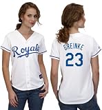 Zack Greinke Women's Jersey: Women's Majestic Home White #23 Kansas City Royals Jersey