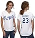 Zack Greinke Women's Jersey: Women's 2010 Majestic Home White #23 Kansas City Royals Jersey - Medium