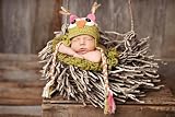 Baby Girl Owl Beanie Hat