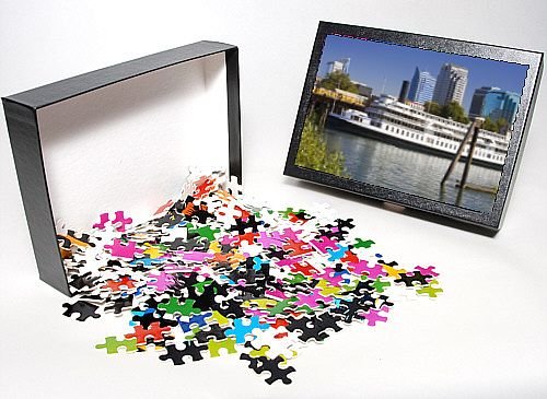 Photo Jigsaw Puzzle of Delta King Paddle Steamer in Old Town Sacramento, California, United States of from Robert Harding