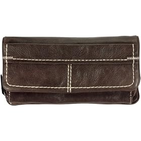 Fossil Wallet - Torino Checkbook (Color: Brown)