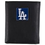 Los Angeles Dodgers Mens MLB Genuine Leather Tri-Fold Wallet