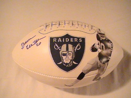 DARREN MCFADDEN SIGNED AUTO AUTOGRAPHED LOGO OAKLAND RAIDERS FOOTBALL W/ COA AND HOLOGRAM