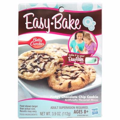 Hasbro Easy Bake Oven Fudgy Chocolate Chip Cookie Mixes