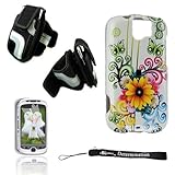 WHITE FLOWER BUTTERFLY Crystal Protective Hard Plastic Graphic Case for T-M ....