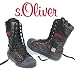 s.OLIVER KIDS Kinder Schnürboots, Reissverschluss, schwarz