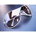 RAVS Sonnenbrille- Pilotenbrille Weiss  mit Soft Bag !