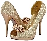 Blossom Kin-6 Nude Glitter Women Platform Pumps