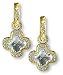 Clover Stone Diamond Pave Earring Charm by Zasha Signature Jewelry