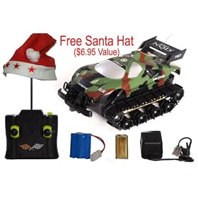 Amphibious Stunt Machine Rc Vehicle Water land Tank (Army Color) by ETOYSWORLD