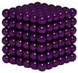 Magnicube Magnet Balls Purple Edition 216 Piece Magnetic Puzzle (Tin Gift Set)