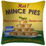 Hot Mince Pies Christmas Cushion - Martin Wiscombe Cushions