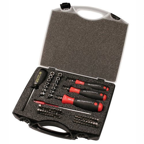 Wiha 28589 Torque Control Set Accurate Torque 1 to 50 Inch-Pounds 59 Piece
