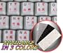 CHINESE-ENGLISH NON-TRANSPARENT KEYBOARD STICKER ON WHITE BACKGROUND
