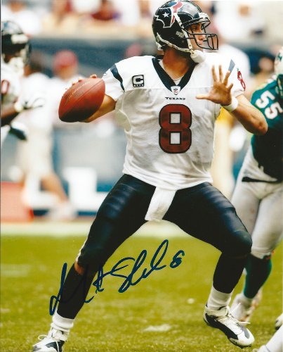 MATT SCHAUB,HOUSTON TEXANS,ATLANTA FALCONS,SIGNED,AUTOGRAPHED 8X10,PHOTO,COA WITH PROOF,PIC