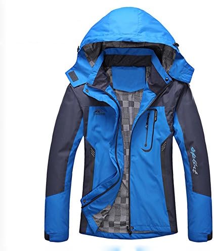 Diamond Candy Sportswear Women's Waterproof Jacket Hooded Windbreaker Blue XS