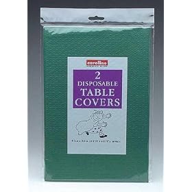 Disposable Tablecovers (pack of 2, Caroline brand) - Dark Green