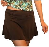 It Figures Women's Solid Cover Up Disco Skirt