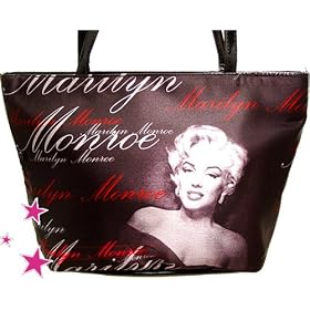Marilyn Monroe satin tote bag handbag purse